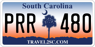 SC license plate PRR480