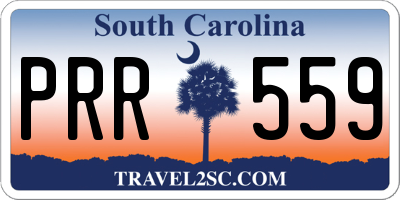 SC license plate PRR559
