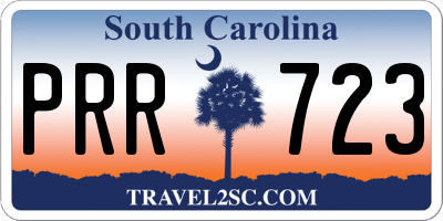 SC license plate PRR723