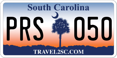 SC license plate PRS050