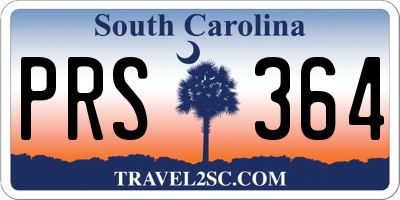 SC license plate PRS364