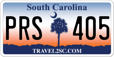 SC license plate PRS405