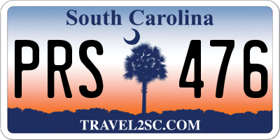 SC license plate PRS476