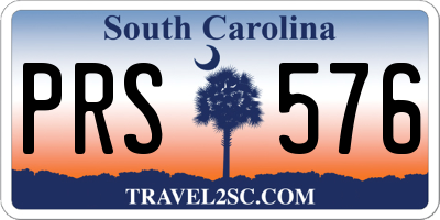 SC license plate PRS576