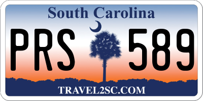 SC license plate PRS589