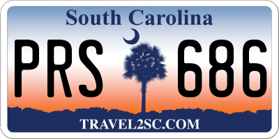 SC license plate PRS686