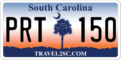 SC license plate PRT150