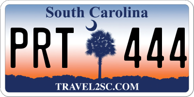 SC license plate PRT444