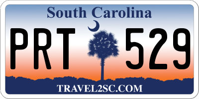 SC license plate PRT529