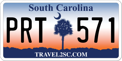 SC license plate PRT571