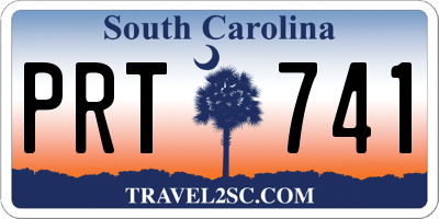 SC license plate PRT741