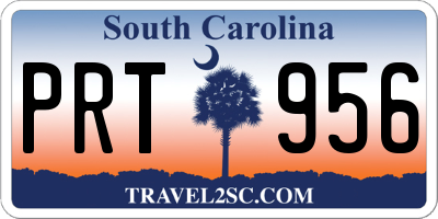 SC license plate PRT956