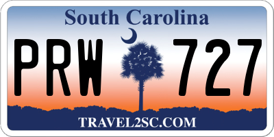 SC license plate PRW727