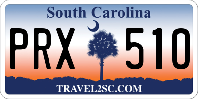 SC license plate PRX510