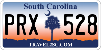 SC license plate PRX528