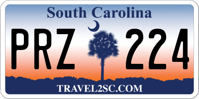 SC license plate PRZ224