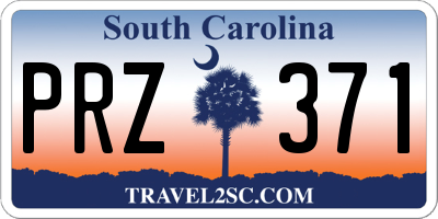 SC license plate PRZ371