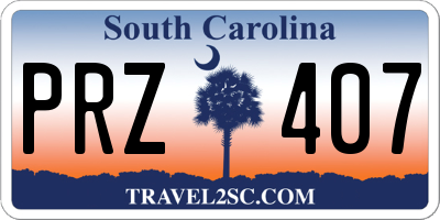 SC license plate PRZ407