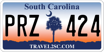 SC license plate PRZ424