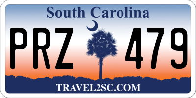 SC license plate PRZ479