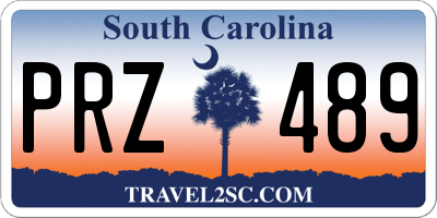 SC license plate PRZ489