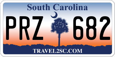 SC license plate PRZ682