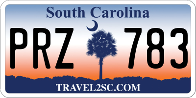 SC license plate PRZ783
