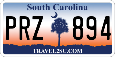 SC license plate PRZ894