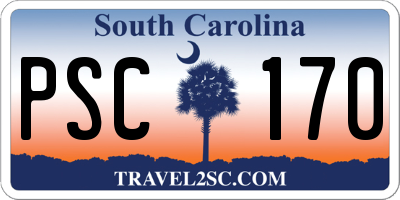 SC license plate PSC170