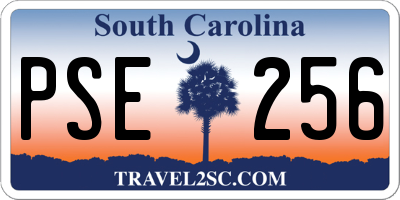 SC license plate PSE256