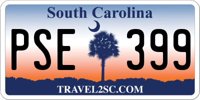 SC license plate PSE399