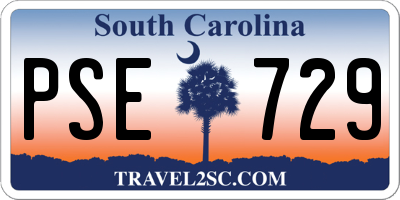 SC license plate PSE729
