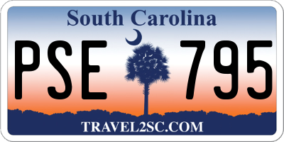 SC license plate PSE795