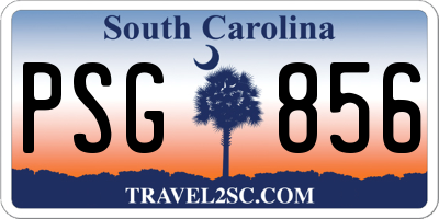 SC license plate PSG856