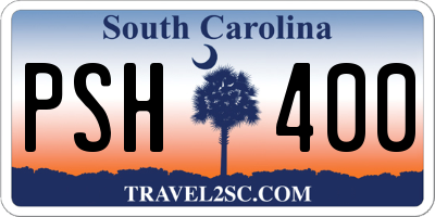 SC license plate PSH400