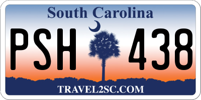 SC license plate PSH438