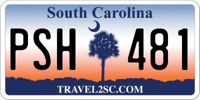 SC license plate PSH481