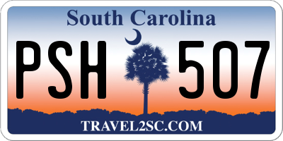 SC license plate PSH507