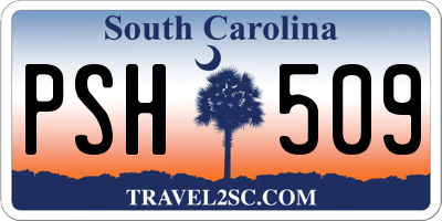 SC license plate PSH509