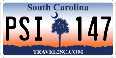 SC license plate PSI147