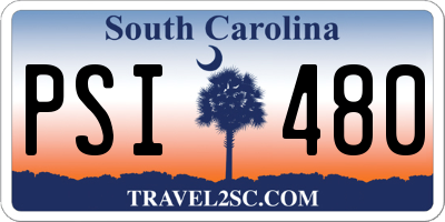SC license plate PSI480