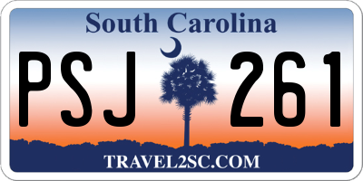 SC license plate PSJ261