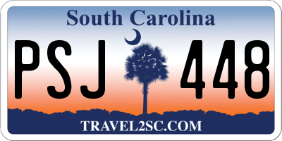 SC license plate PSJ448
