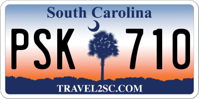 SC license plate PSK710