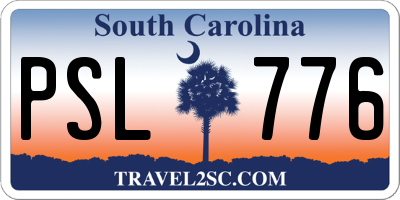SC license plate PSL776