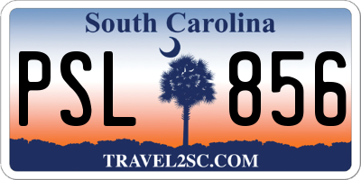 SC license plate PSL856