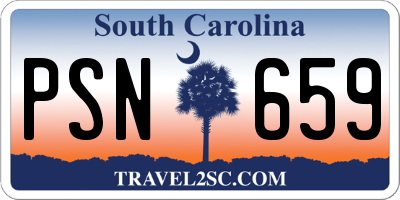 SC license plate PSN659