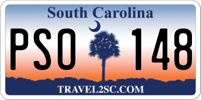 SC license plate PSO148