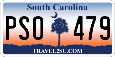 SC license plate PSO479