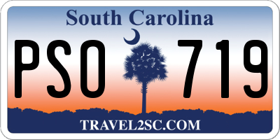 SC license plate PSO719